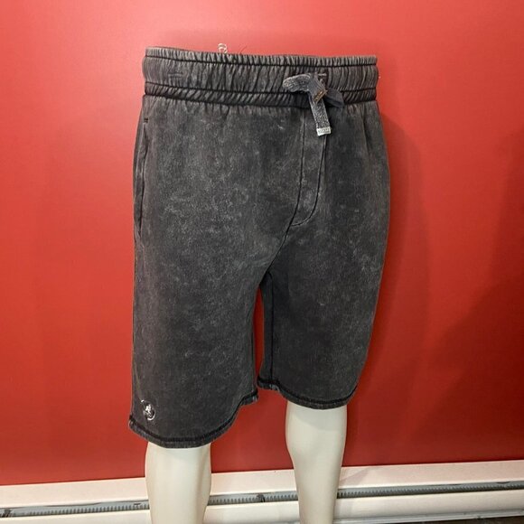 Kangol Men's Black Acid Wash Emblem Drawstring Shorts - Size XL - NWT - Picture 4 of 6